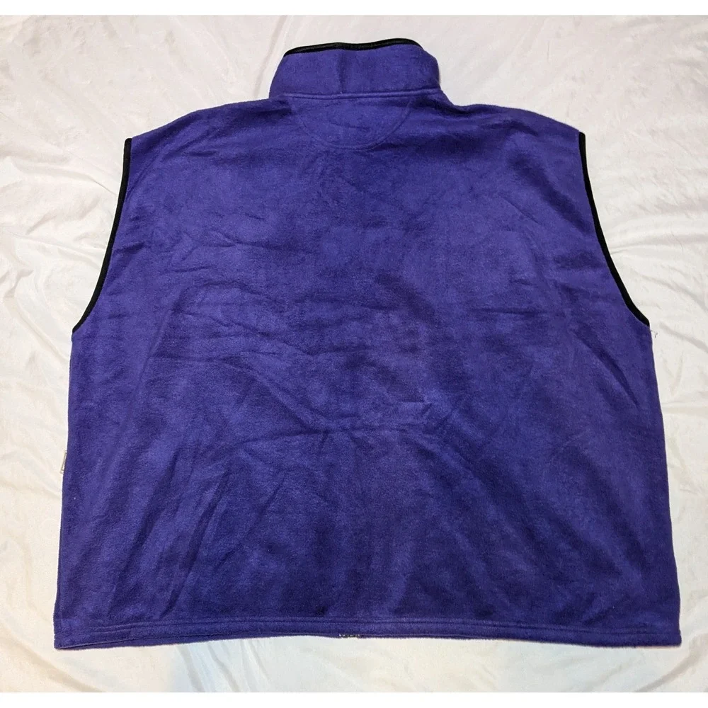 Colorado Timberline Women's Purple and‎ Black Full Zip Fleece Vest Size 6X